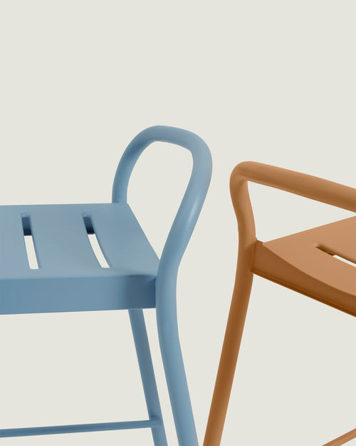 Linear Steel Bar Stool / 75 cm