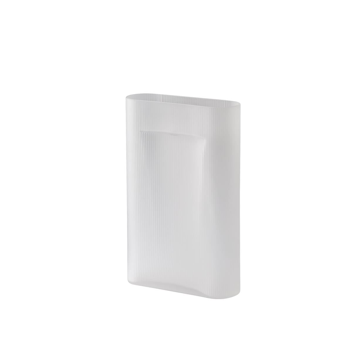 Muuto Ridge Vase Frosted Glass