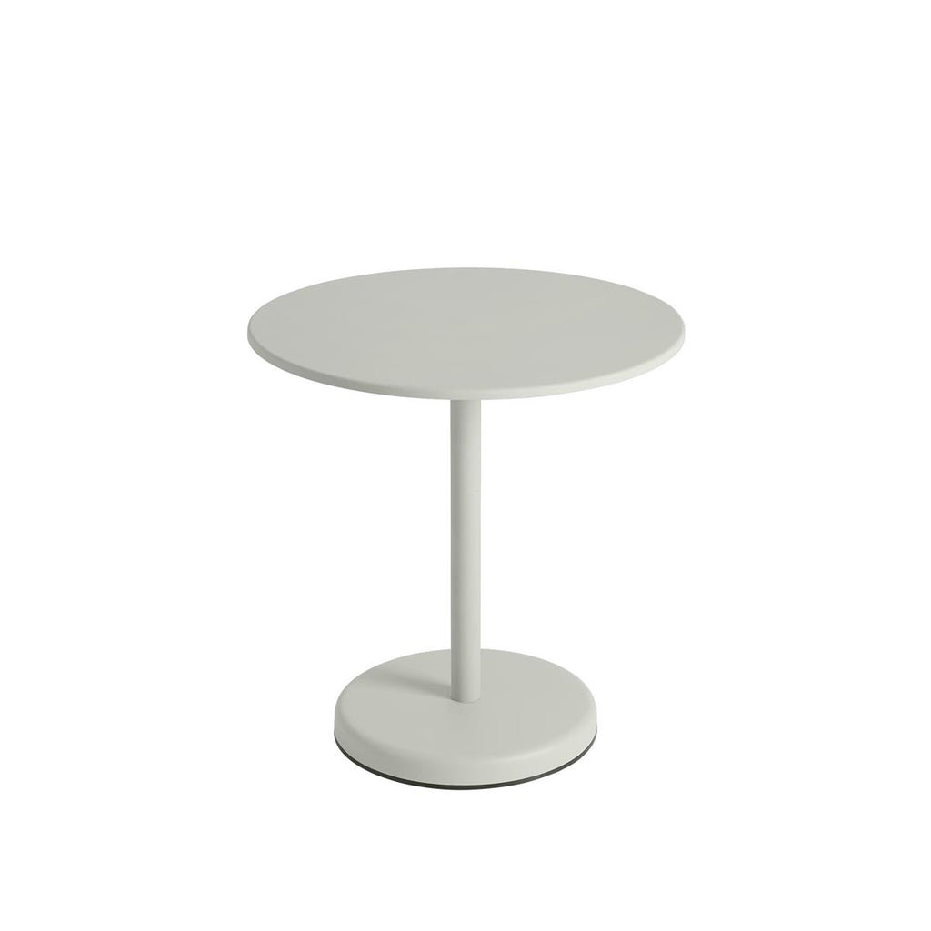 Linear Steel Café Table / Ø 70 h: 73 cm