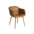 Muuto Fiber Armchair Upholstered Wood Base