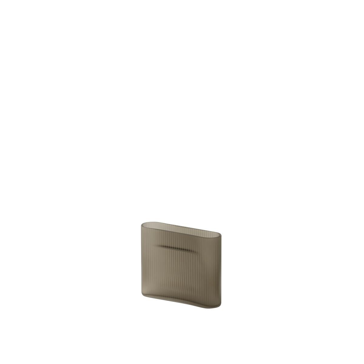 Muuto Ridge Vase Frosted Glass