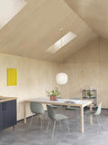 Muuto Fiber Side Chair Upholstered Tube Base