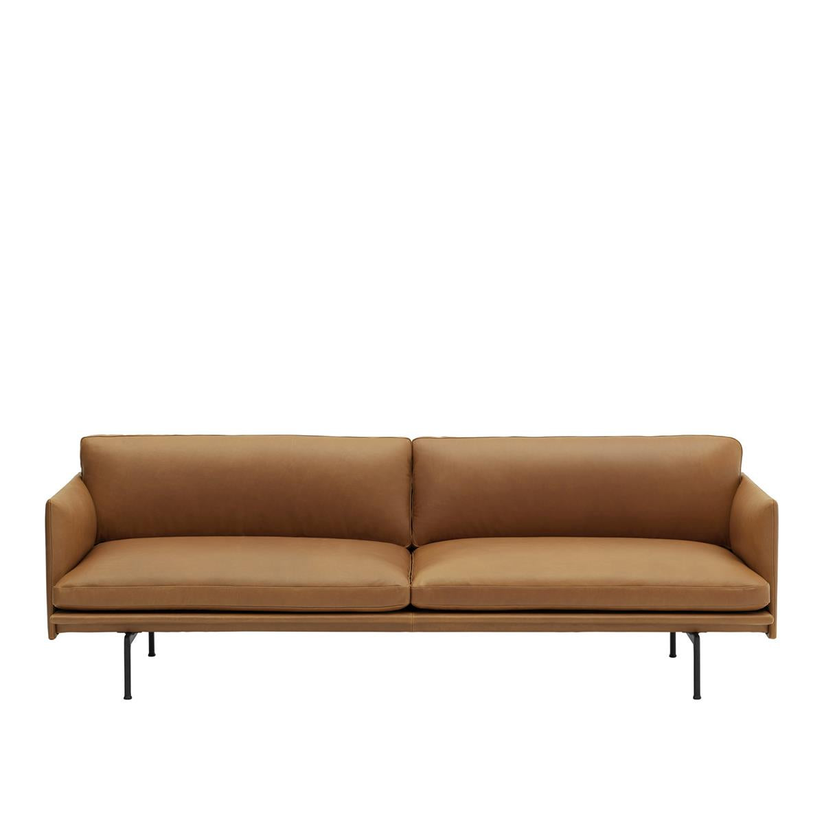 Outline Sofa / 3-Seater - Black Base