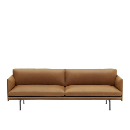 Outline Sofa / 3-Seater - Black Base