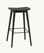 Muuto Fiber Bar Stool Wood Base