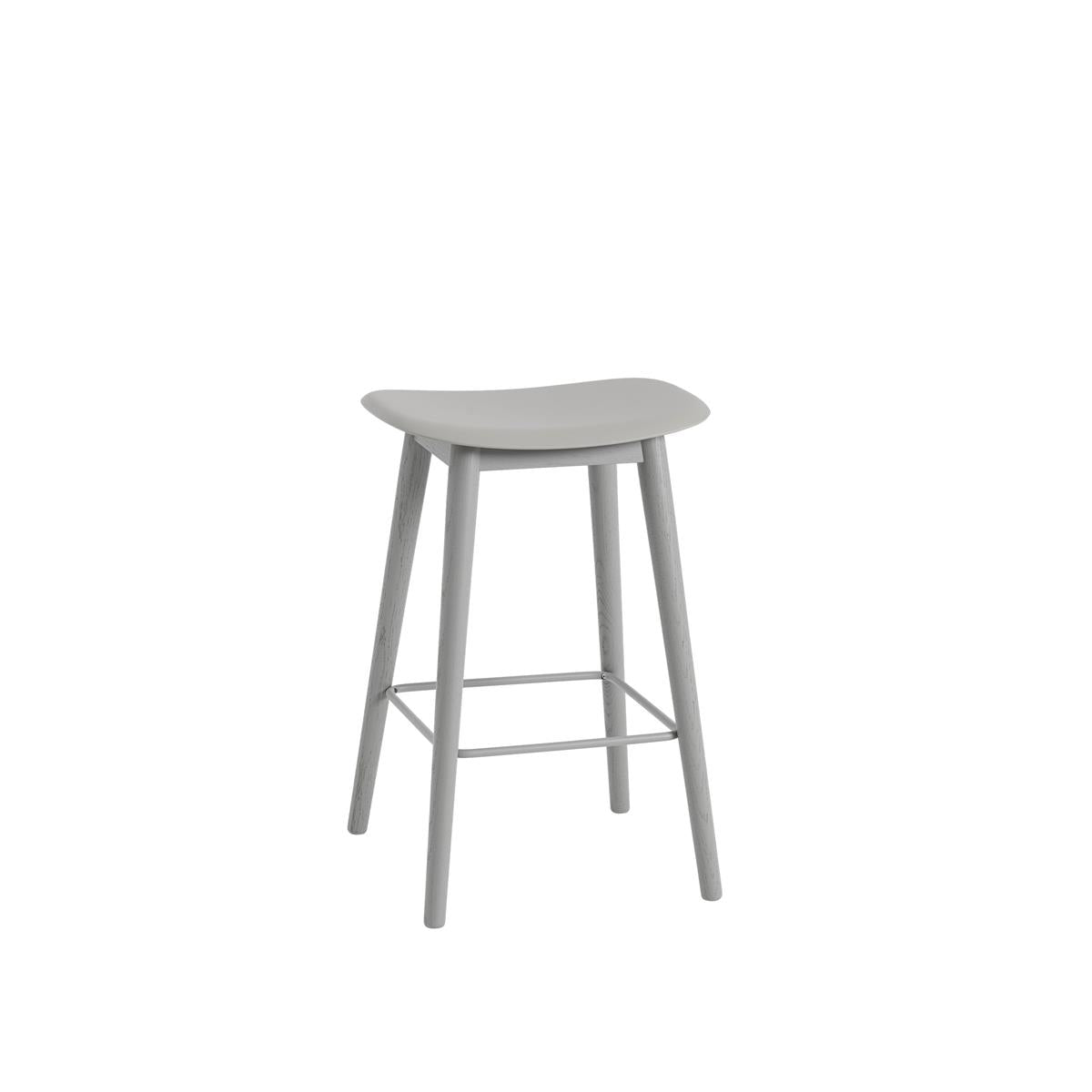 Muuto Fiber Counter Stool Wood Base