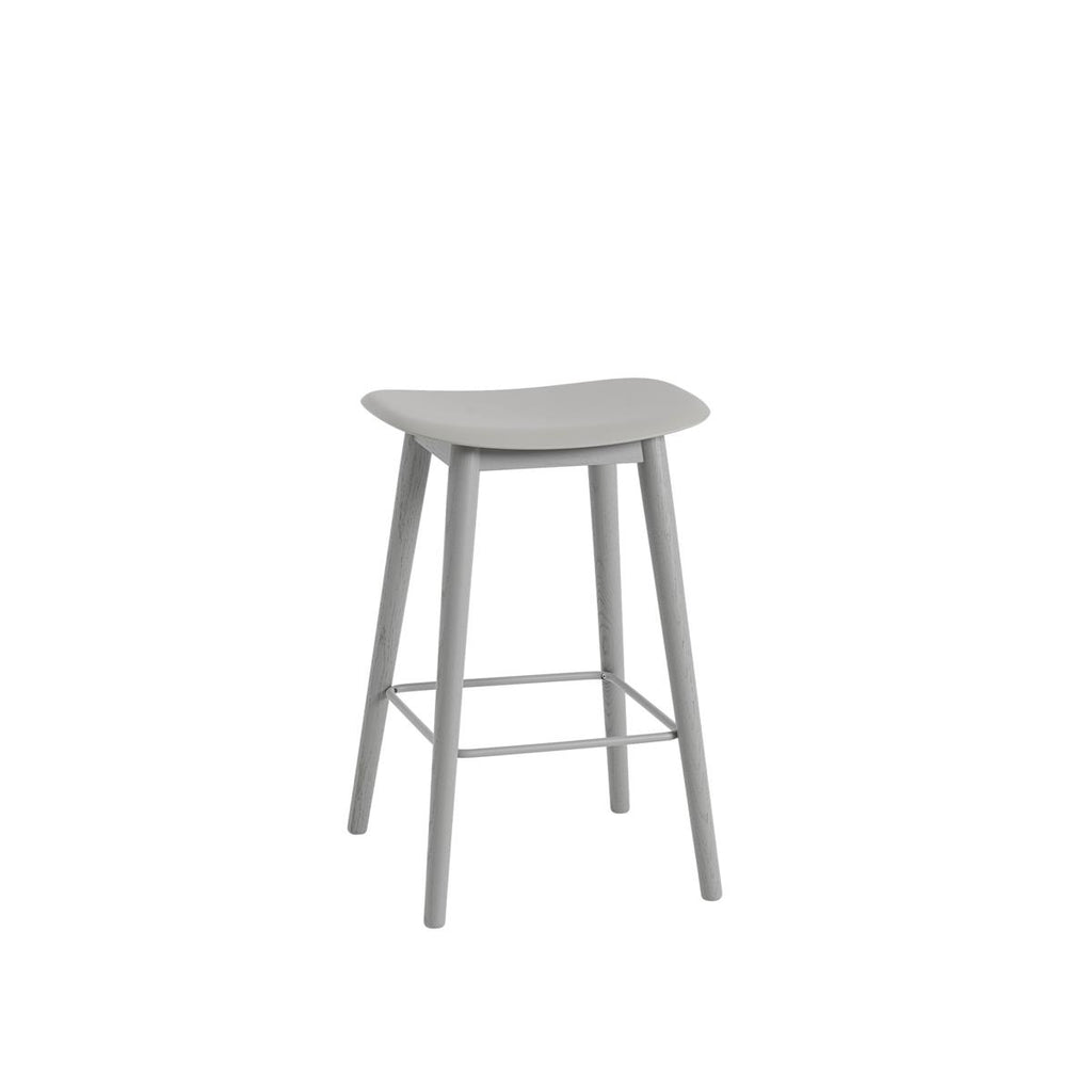Muuto Fiber Bar Stool Wood Base