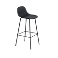 Muuto Fiber Bar Stool Tube Base W. Back