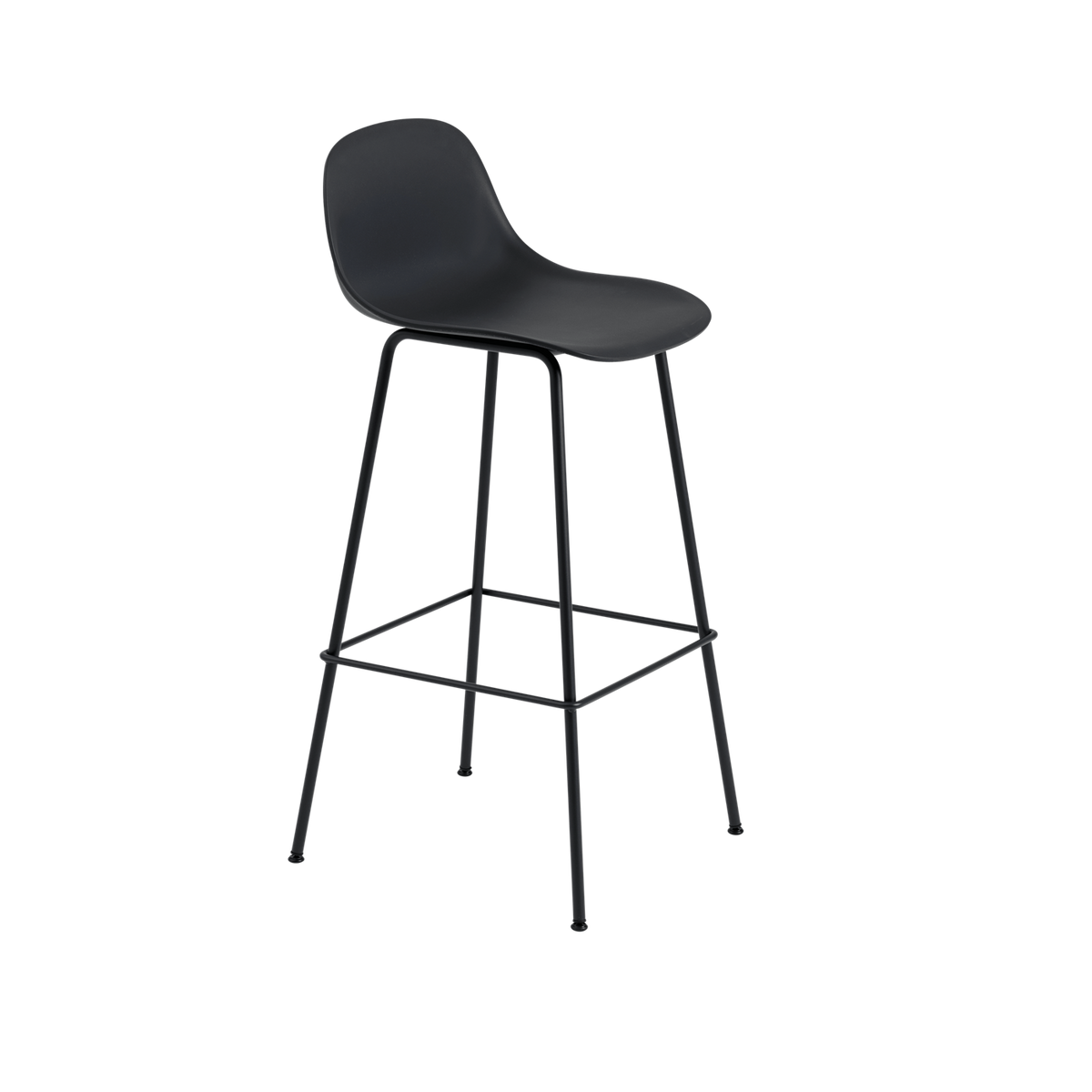 Muuto Fiber Bar Stool Tube Base W. Back