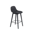 Muuto Fiber Bar Stool Wood Base W. Back