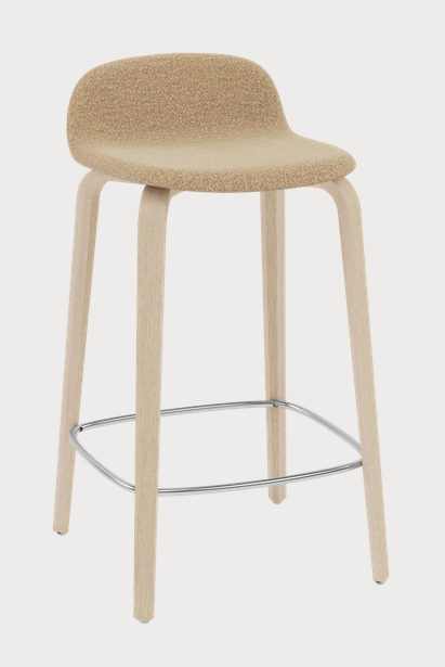 Visu Counter Stool / Wood Base - 65 cm