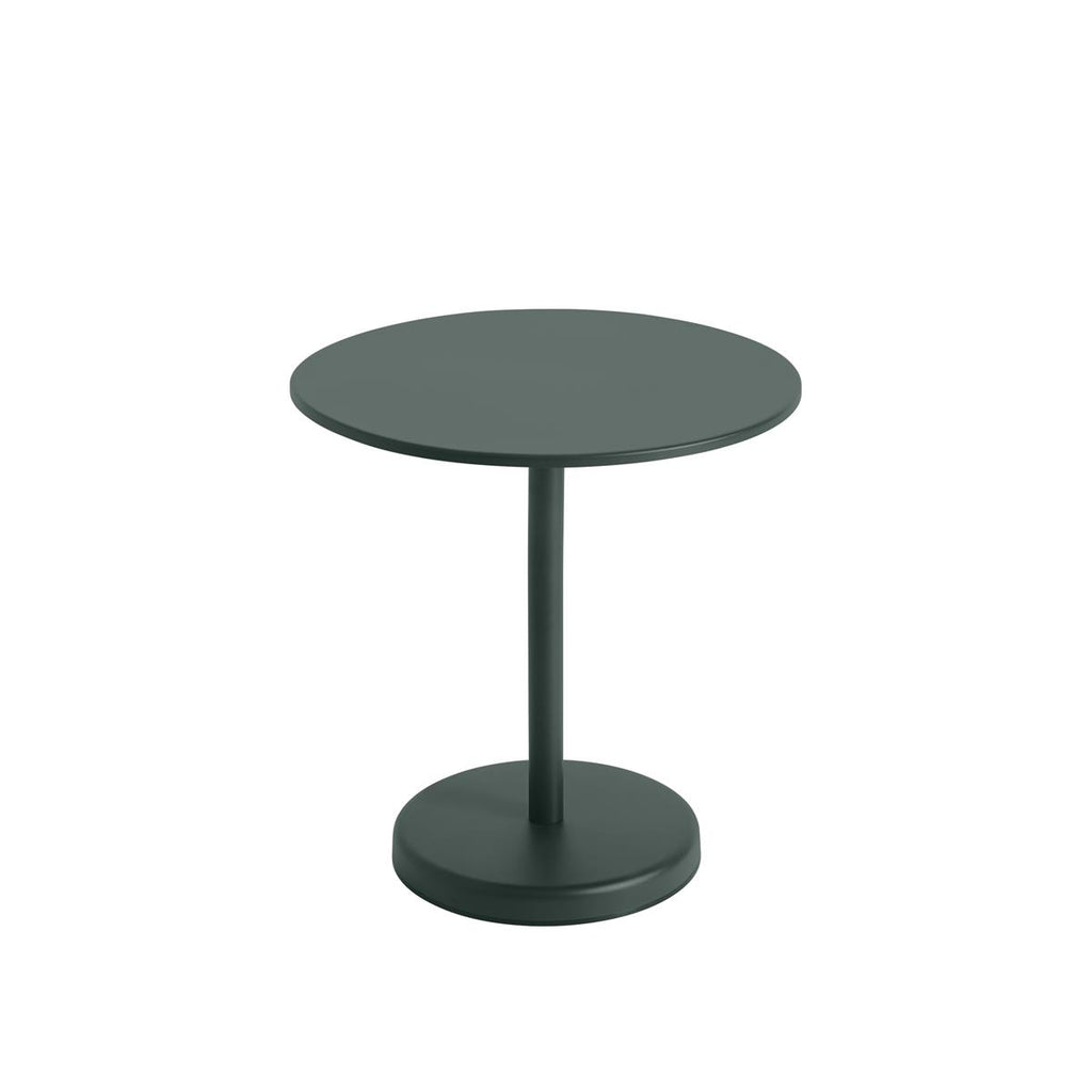 Linear Steel Café Table / Ø 70 h: 73 cm