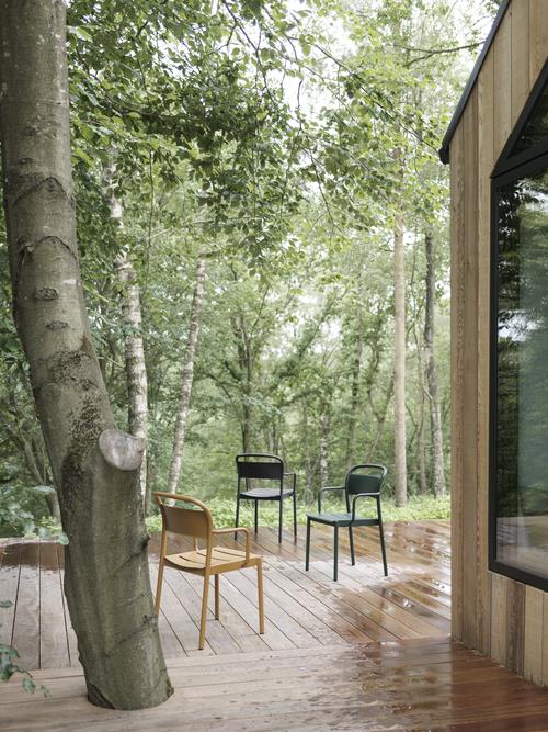 Linear Steel Side Chair