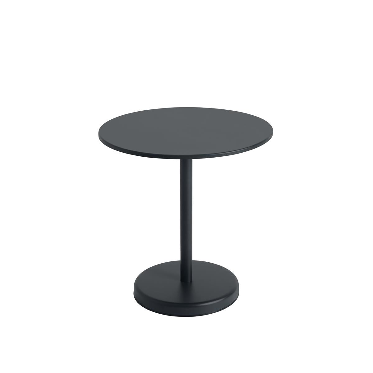Linear Steel Café Table / Ø 70 h: 73 cm