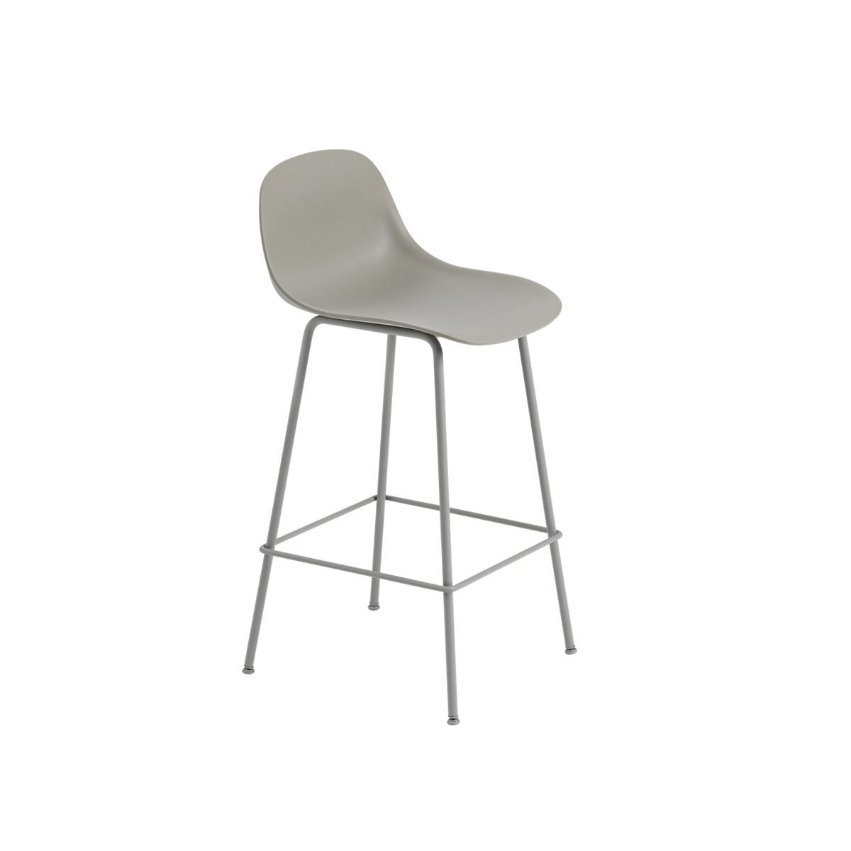 Muuto Fiber Bar Stool Tube Base W. Back