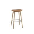 Muuto Fiber Bar Stool Upholstered Wood Base