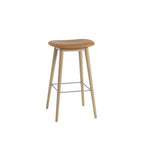 Muuto Fiber Bar Stool Upholstered Wood Base