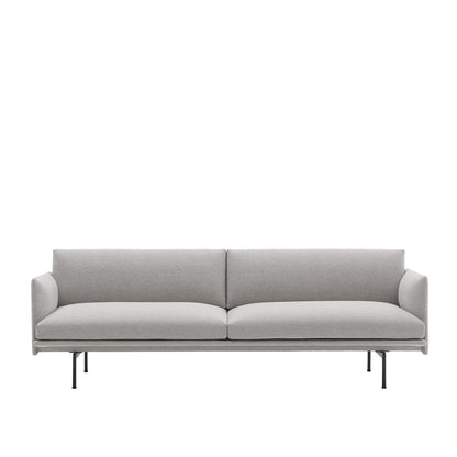 Outline Sofa / 3-Seater - Black Base