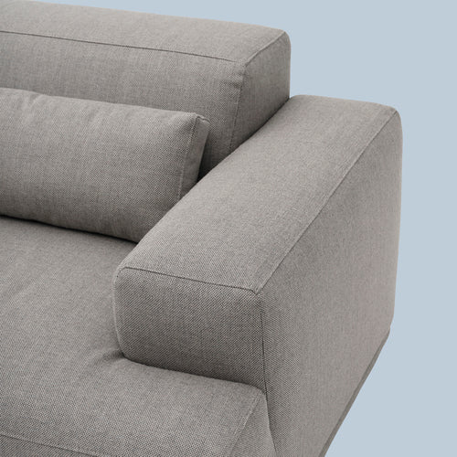 Connect Soft Modular Sofa / 2-Seater - Configuration 2 - Re-wool 128 ***