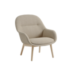 Fiber Lounge Armchair / Wood Base