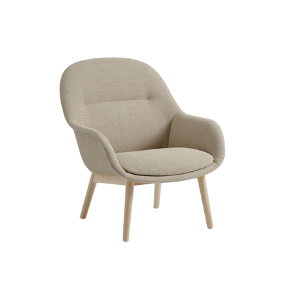 Fiber Lounge Armchair / Wood Base