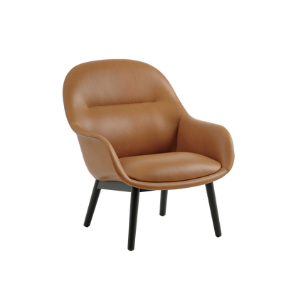 Fiber Lounge Armchair / Wood Base