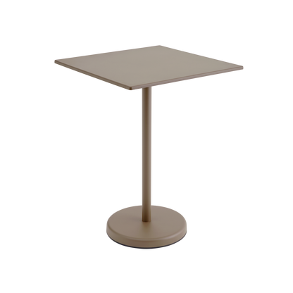 Linear Steel Café Table / 70 x 70 h: 95 cm