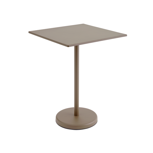 Linear Steel Café Table / 70 x 70 h: 95 cm