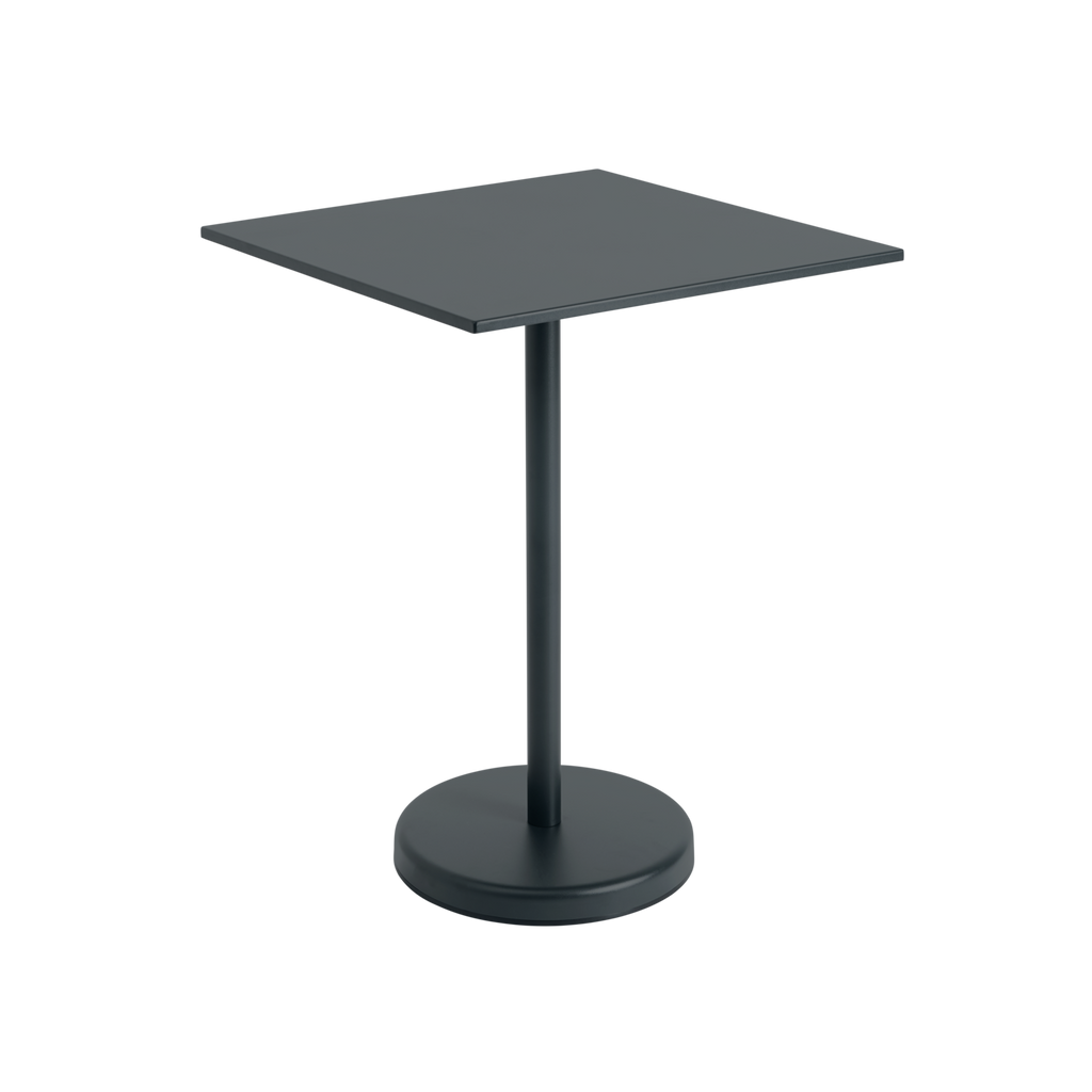 Linear Steel Café Table / 70 x 70 h: 95 cm