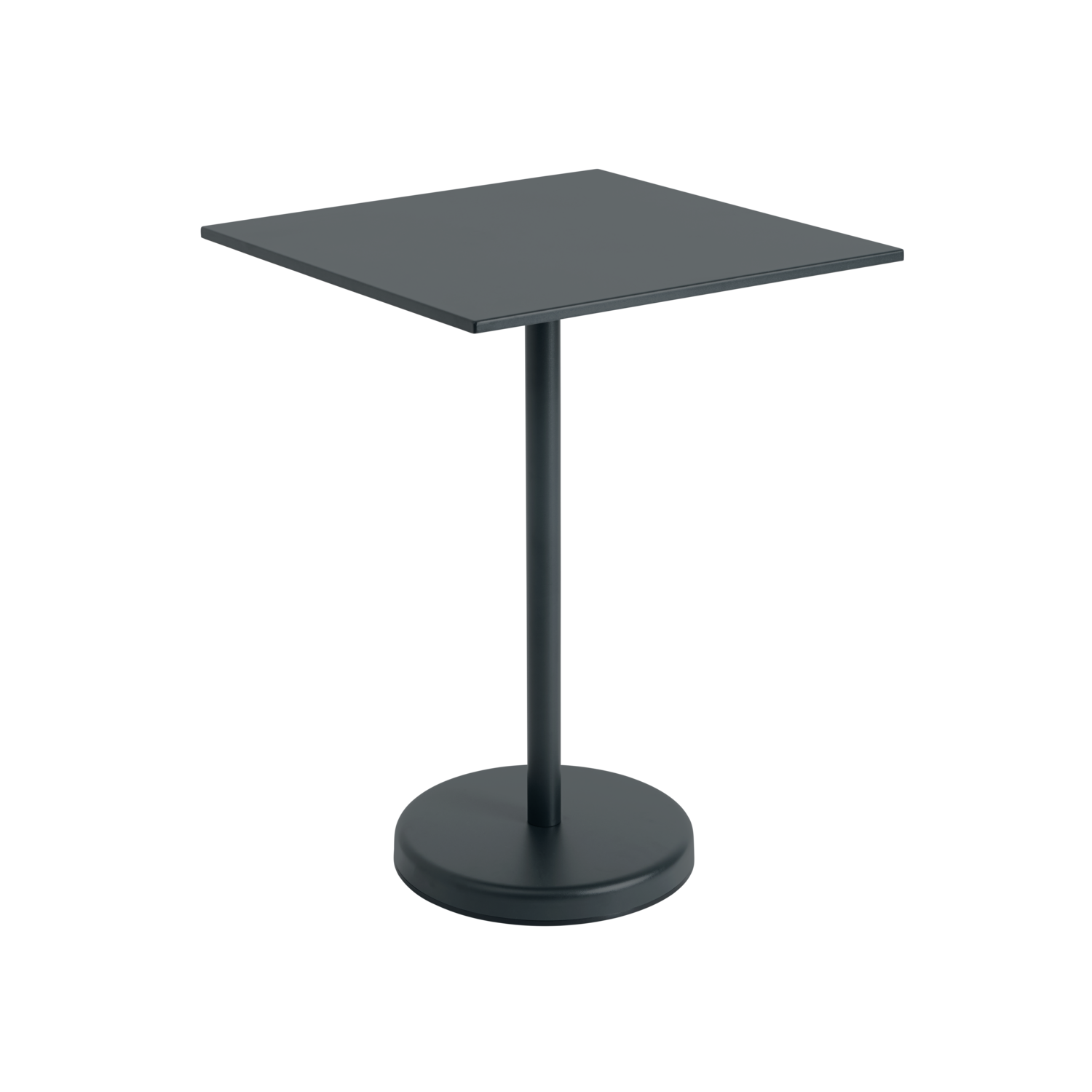 Linear Steel Café Table / 70 x 70 h: 95 cm