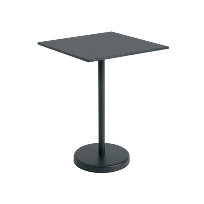 Linear Steel Café Table / 70 x 70 h: 95 cm