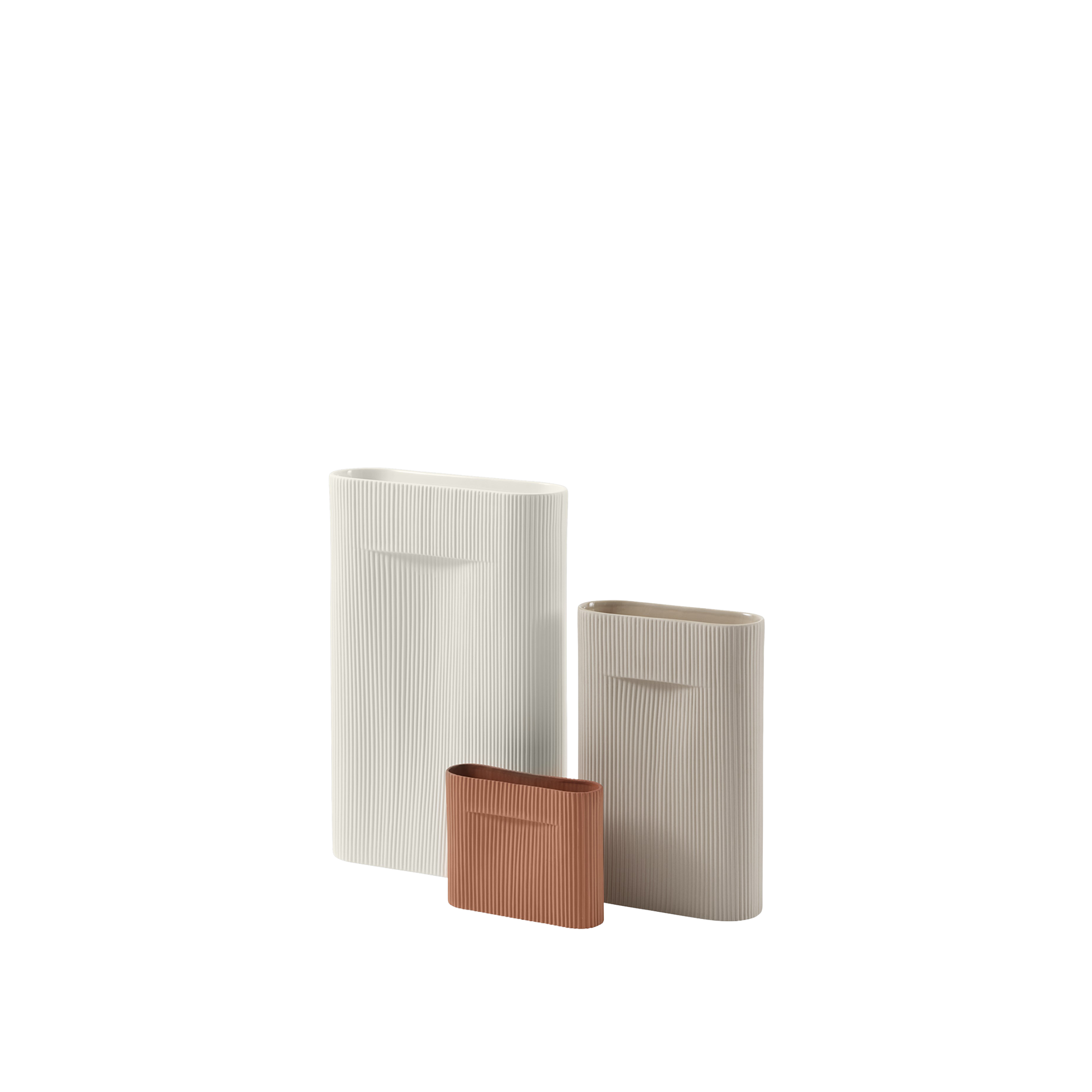 Ridge Vase / H 16,5 cm