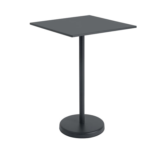 Linear Steel Café Table / 70 x 70 h: 105 cm