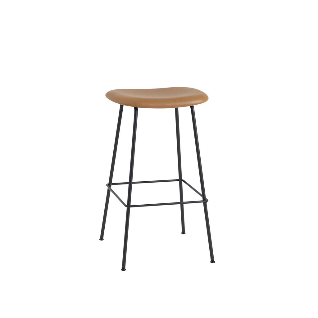 Muuto Fiber Bar Stool Upholstered Wood Base W. Back