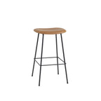 Muuto Fiber Bar Stool Upholstered Wood Base W. Back