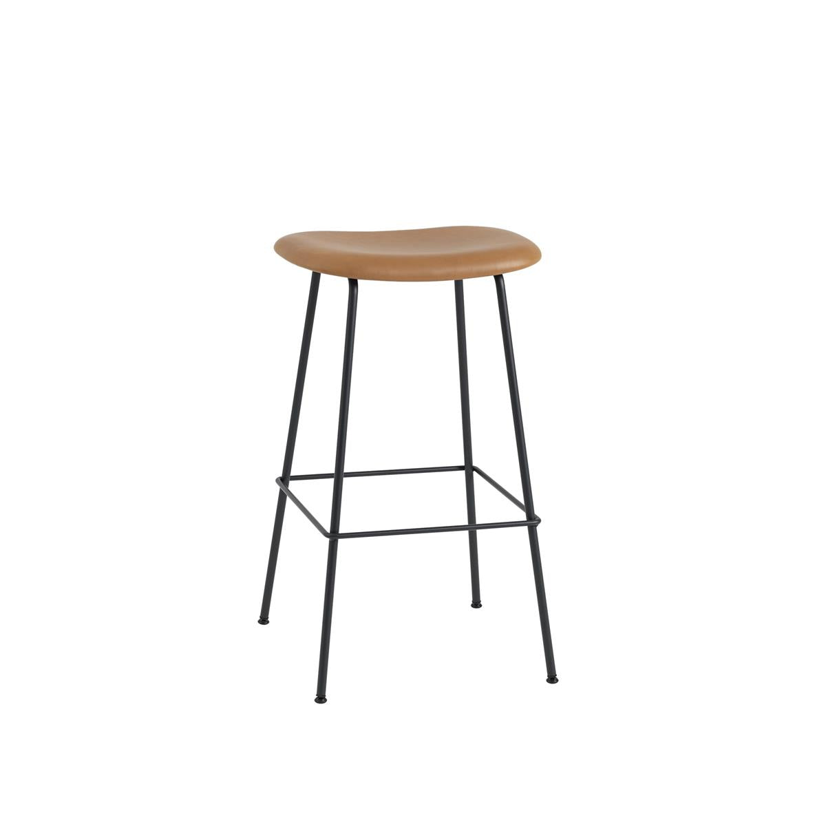 Muuto Fiber Bar Stool Upholstered Wood Base W. Back