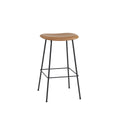 Muuto Fiber Bar Stool Upholstered Tube Base