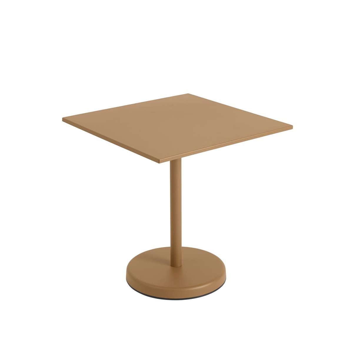 Linear Steel Café Table / 70 x 70 h: 73 cm