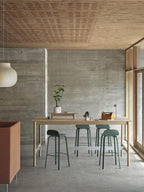 Visu Counter Stool / Wood Base - 65 cm
