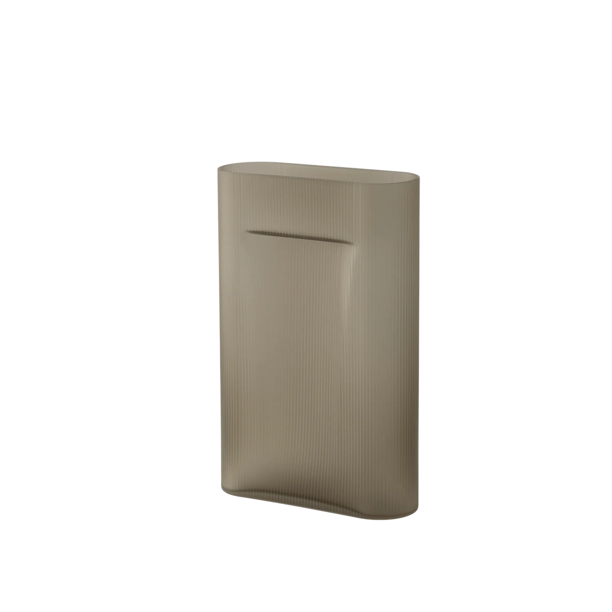 Muuto Ridge Vase Frosted Glass