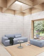 Connect Soft Modular Sofa / 2-Seater - Configuration 1 - Re-wool 128 (Grey)