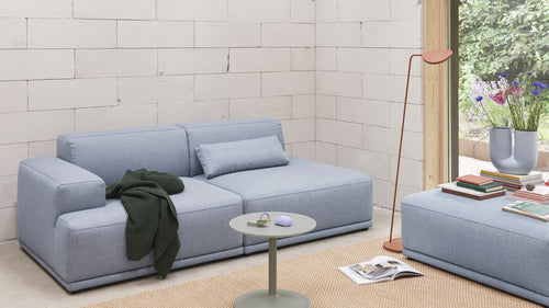 Connect Soft Modular Sofa / 2-Seater - Configuration 2 - Re-wool 128 ***