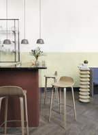 Visu Bar Stool / Wood Base - 75 cm