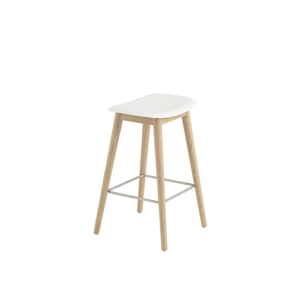 Muuto Fiber Counter Stool Wood Base
