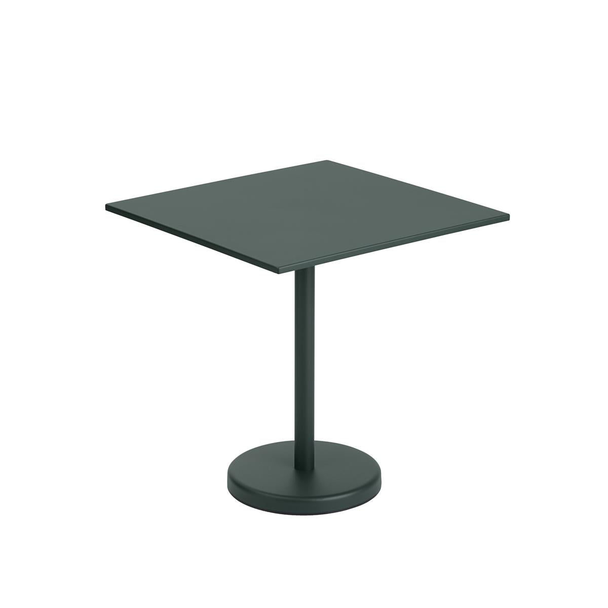 Linear Steel Café Table / 70 x 70 h: 73 cm