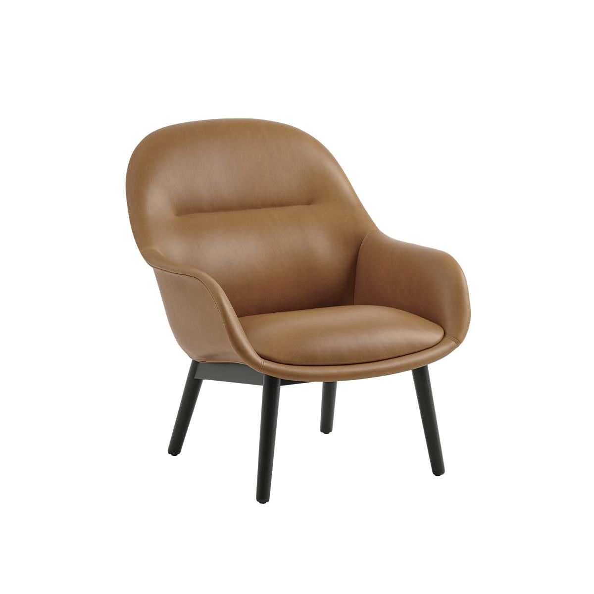 Muuto Fiber Lounge Armchair Wood Base