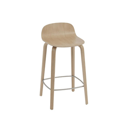 Visu Counter Stool / Wood Base - 65 cm