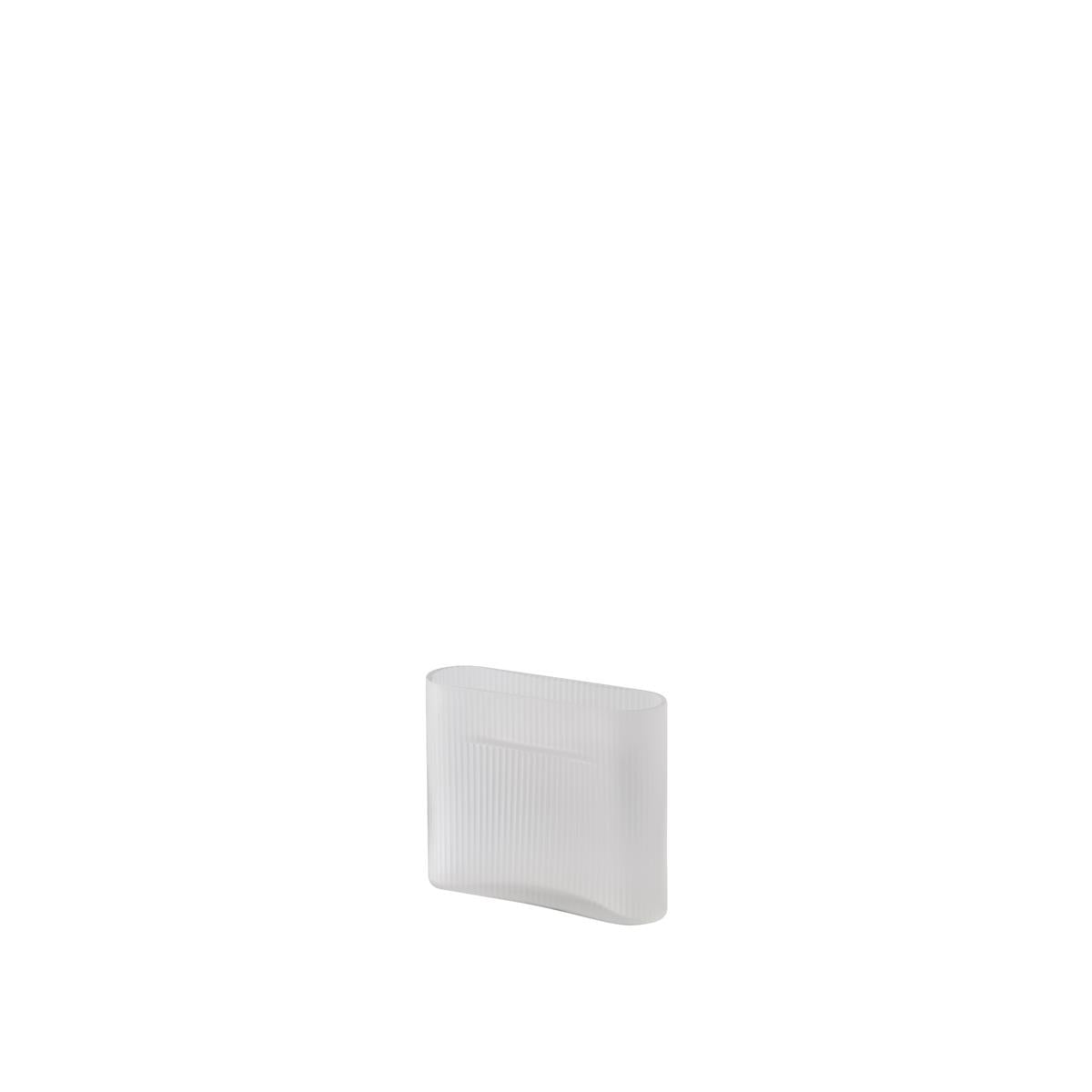 Muuto Ridge Vase Frosted Glass