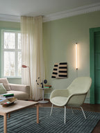 Fiber Lounge Armchair / Wood Base