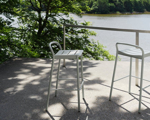 Linear Steel Bar Stool / 75 cm